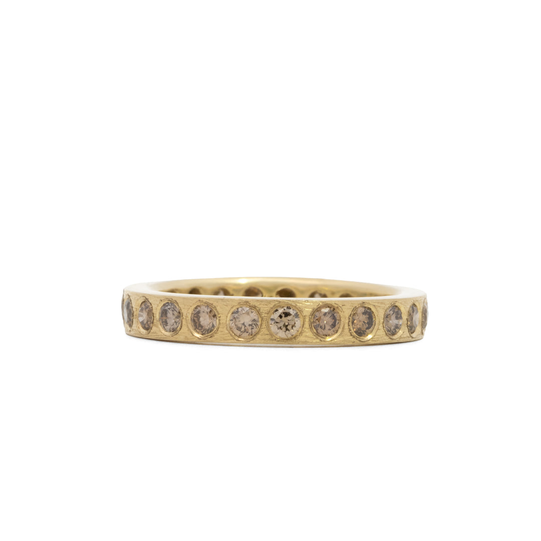 Trunk Show Adam 3 mm Champagne Diamond Ring