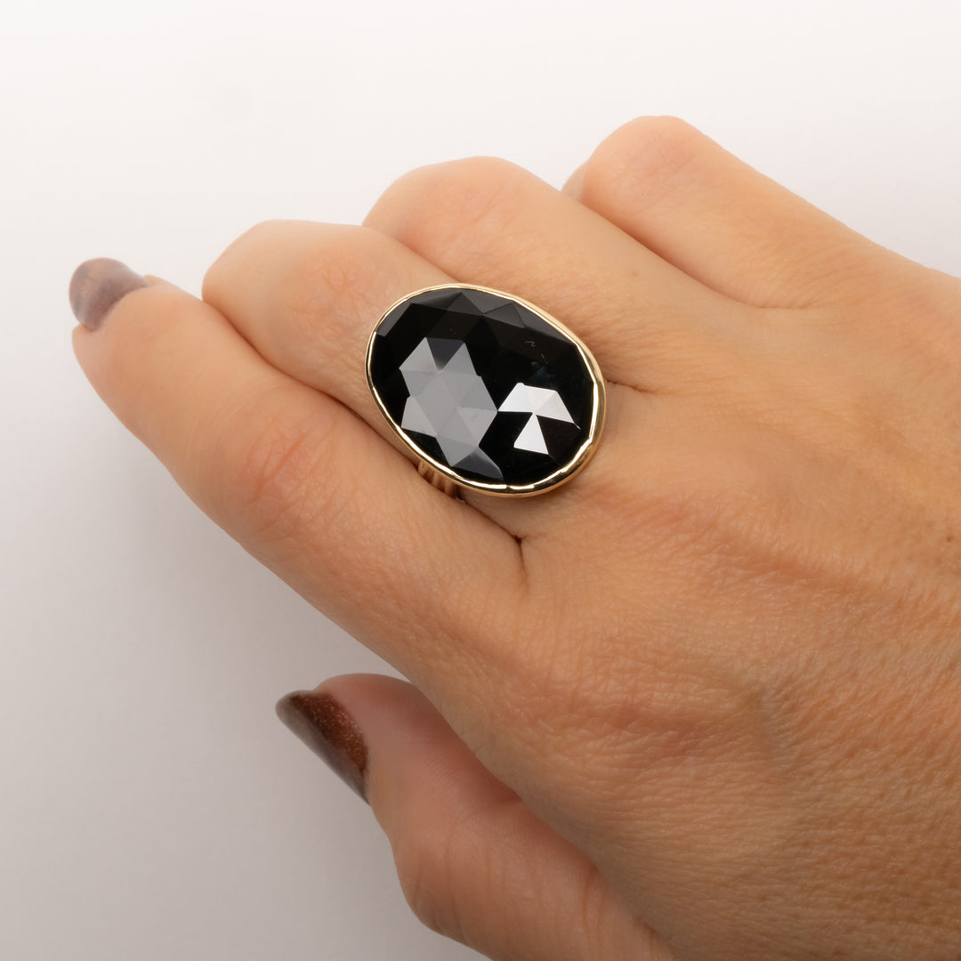Black Spinel Ring