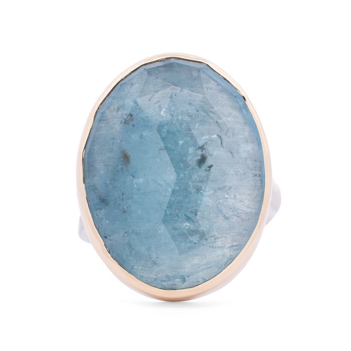 Oval Aquamarine Ring