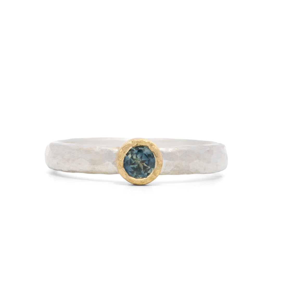 Bezel Set Montana Sapphire Ring