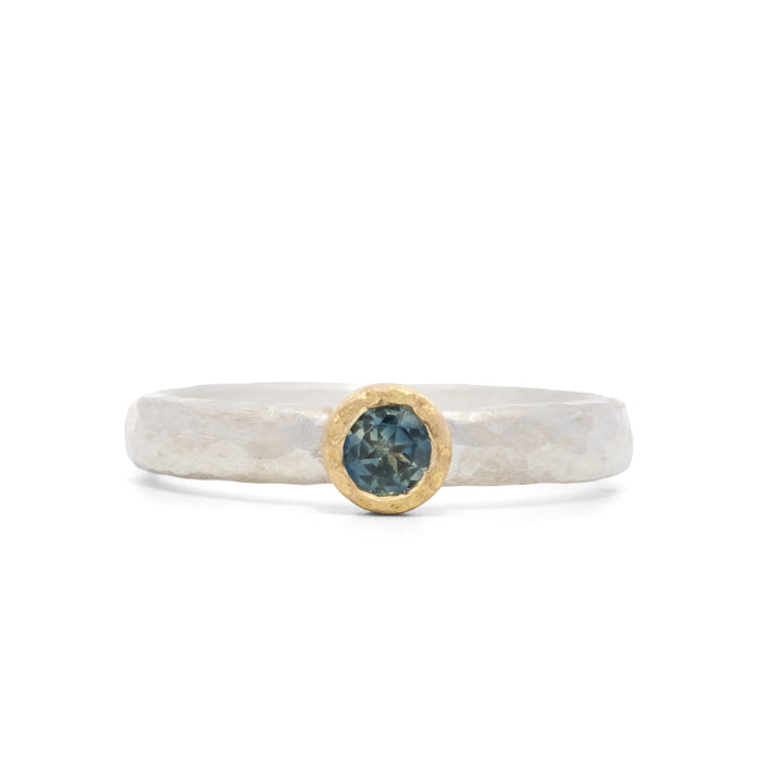 Bezel Set Montana Sapphire Ring