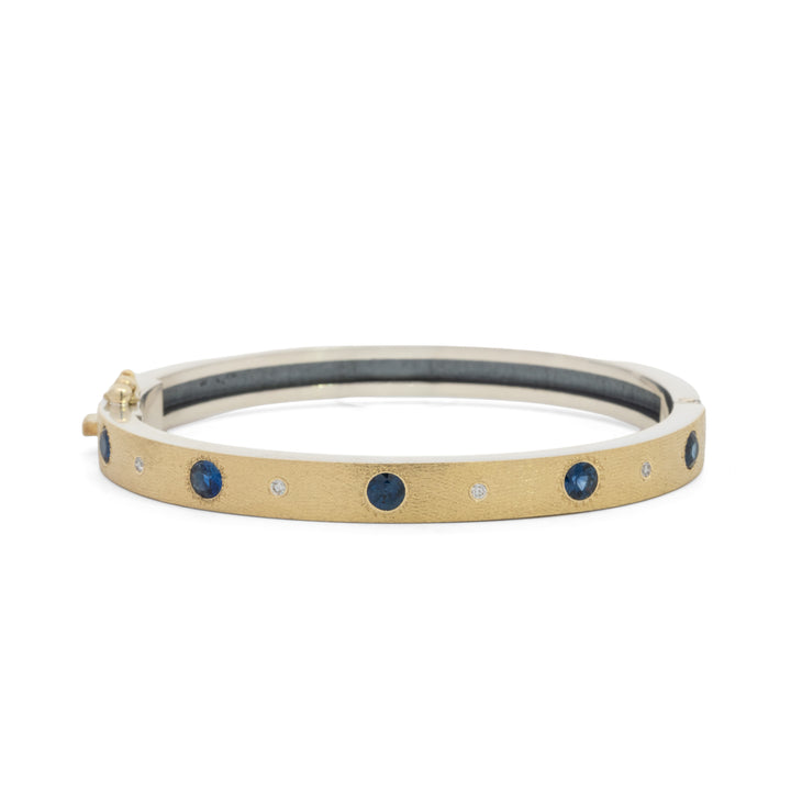 Trunk Show 6mm Melia Blue Sapphire and Diamond Bracelet