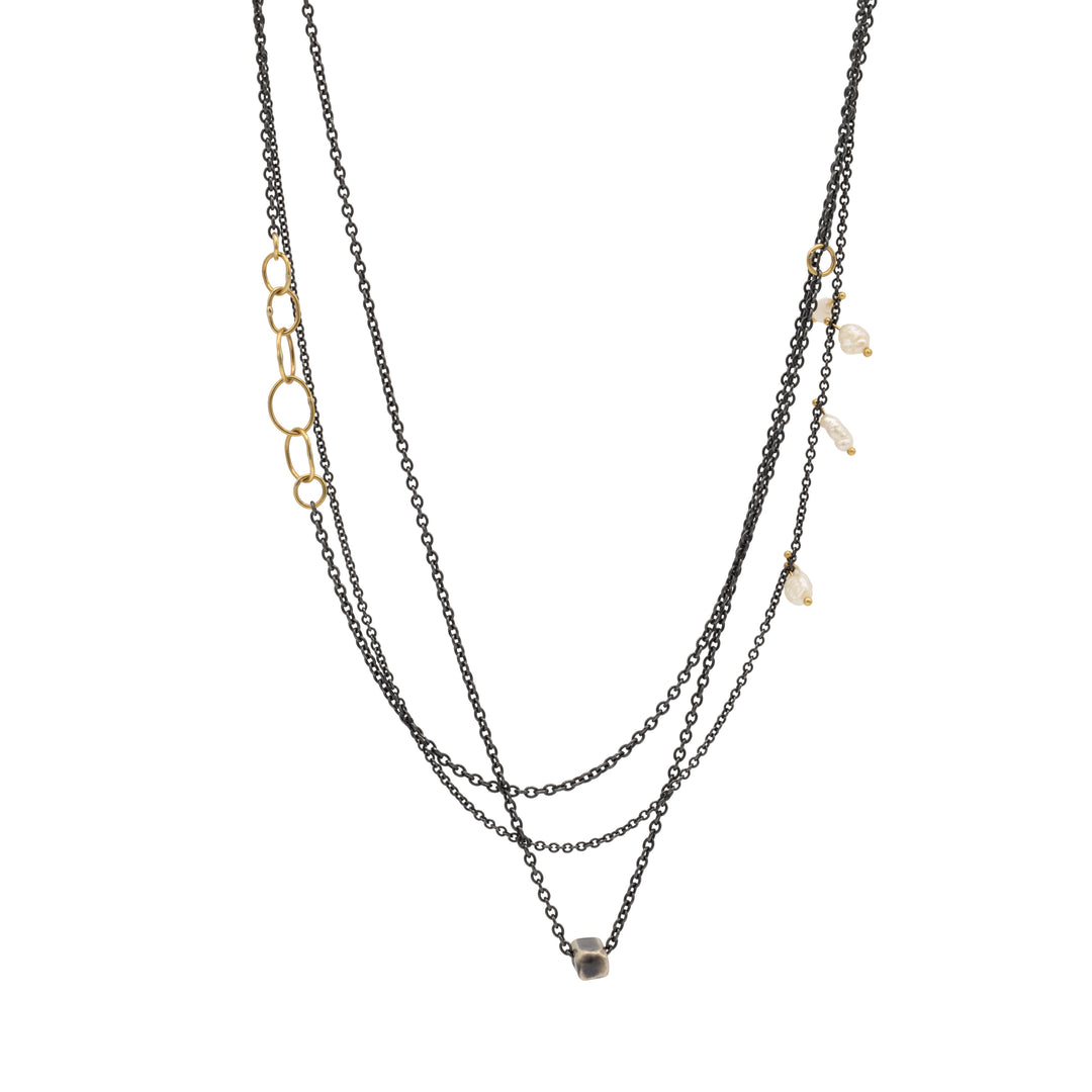 Cat's Cradle Pearl Necklace