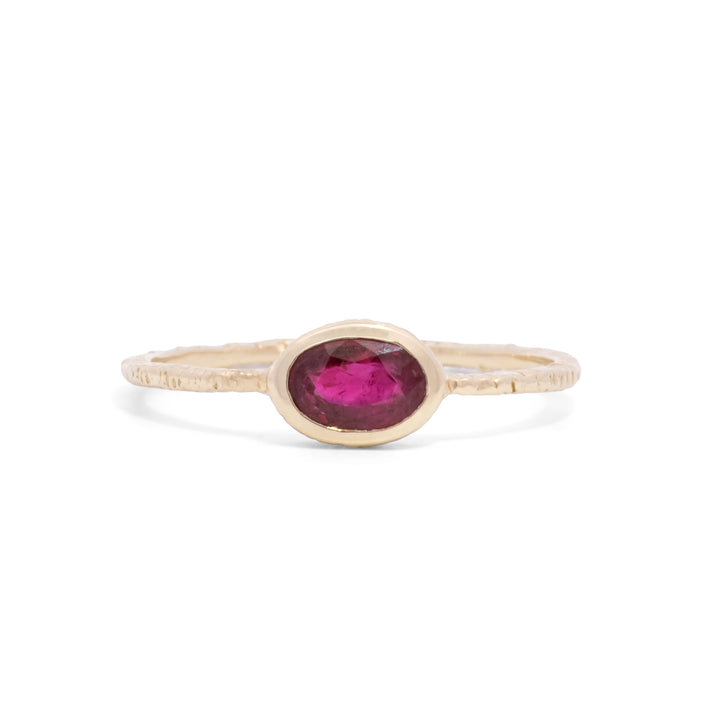 Small Oval Ruby Ring