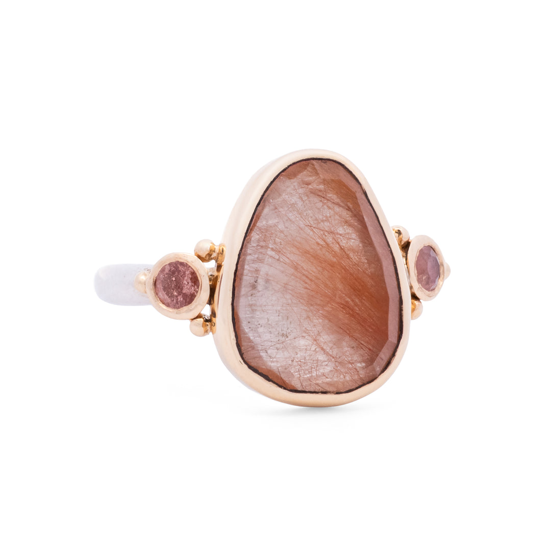 Rose Cut Andesine Ring