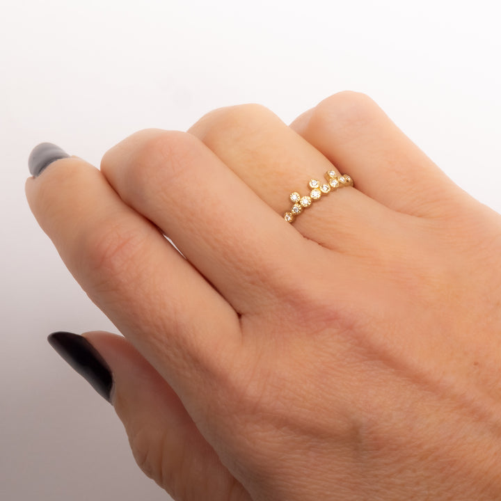 Eleven Bezel Diamond Ring