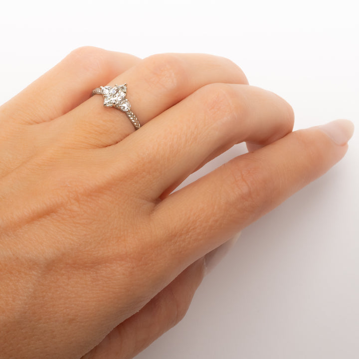 Evergreen Three Stone Ring