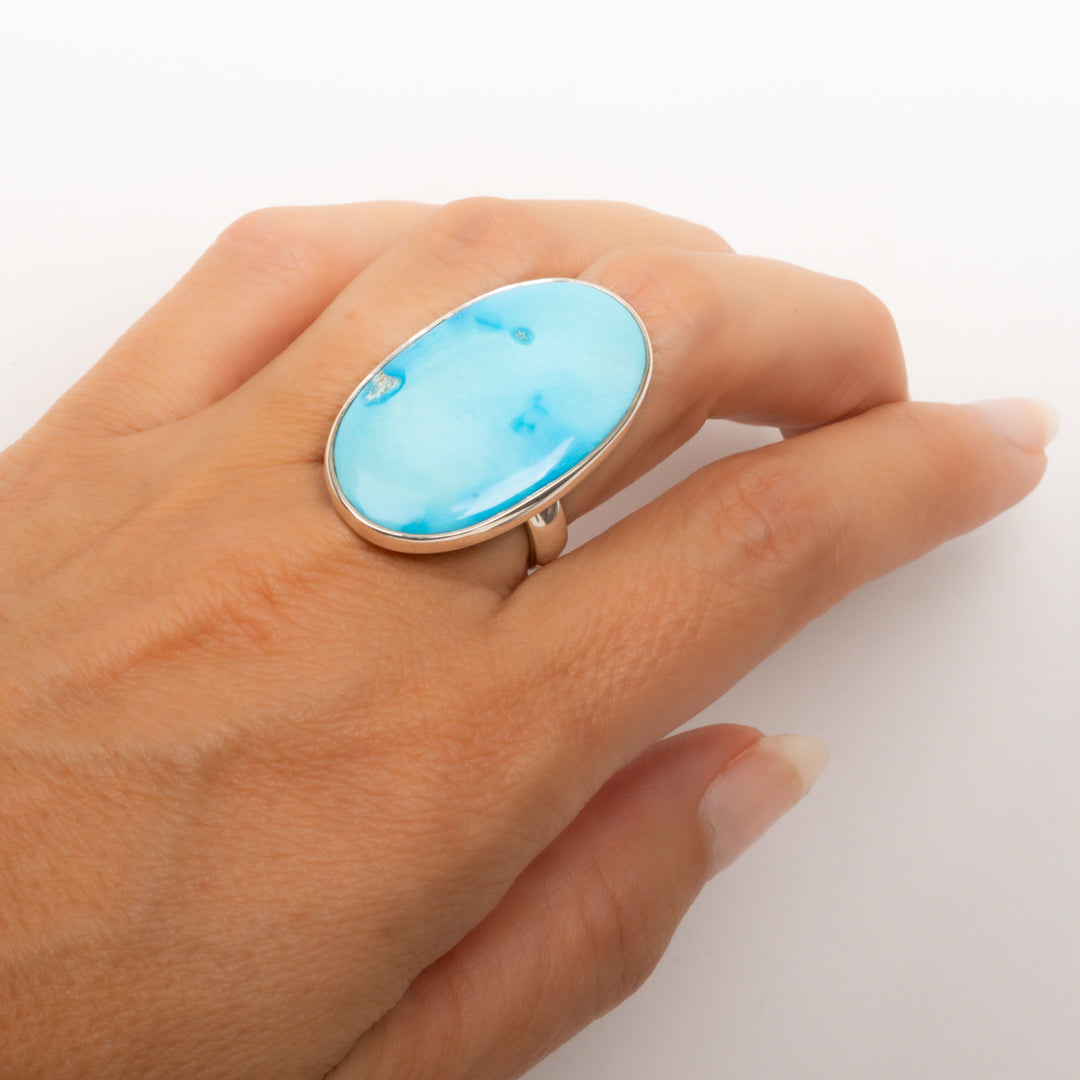Large Oval Turquoise Ring