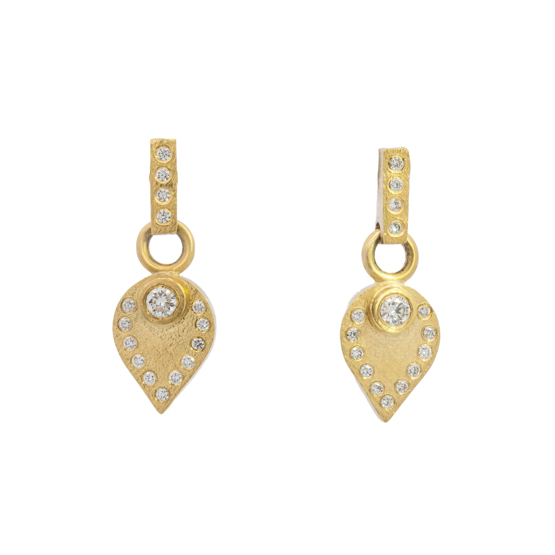 Trunk Show Cleo-Porto Small Diamond Bar Drop Earrings