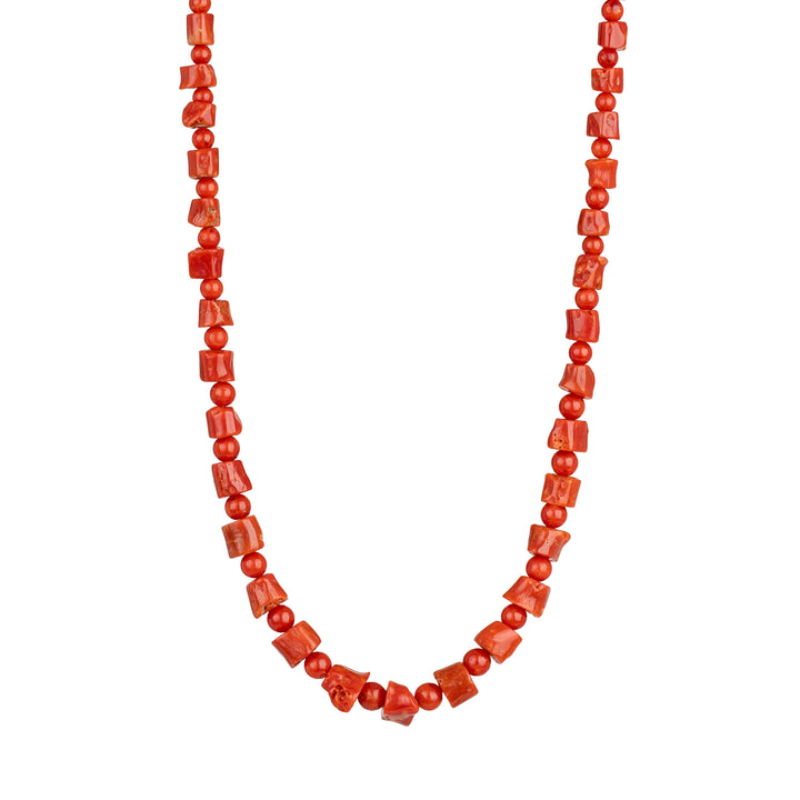 Coral Mixed Bead Necklace