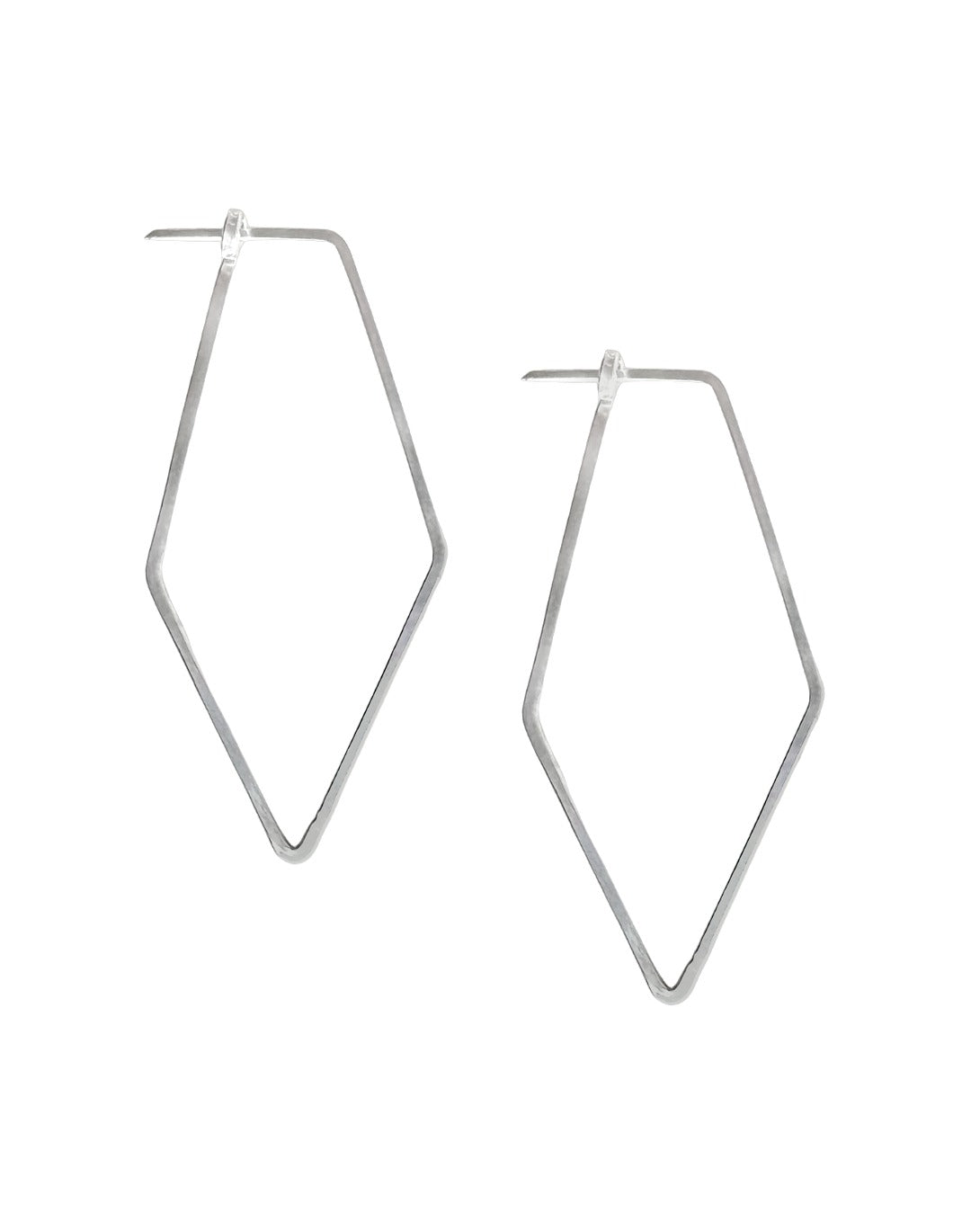 Minimal Diamond Hoop Earrings