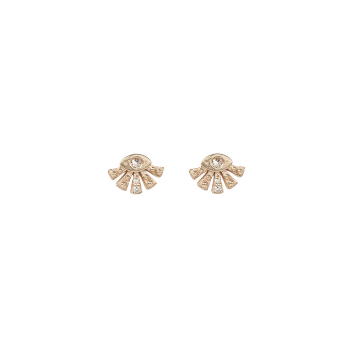 Sun Eye Diamond Earrings