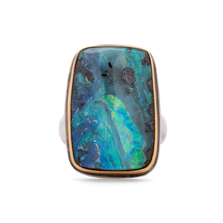 Boulder Opal Ring
