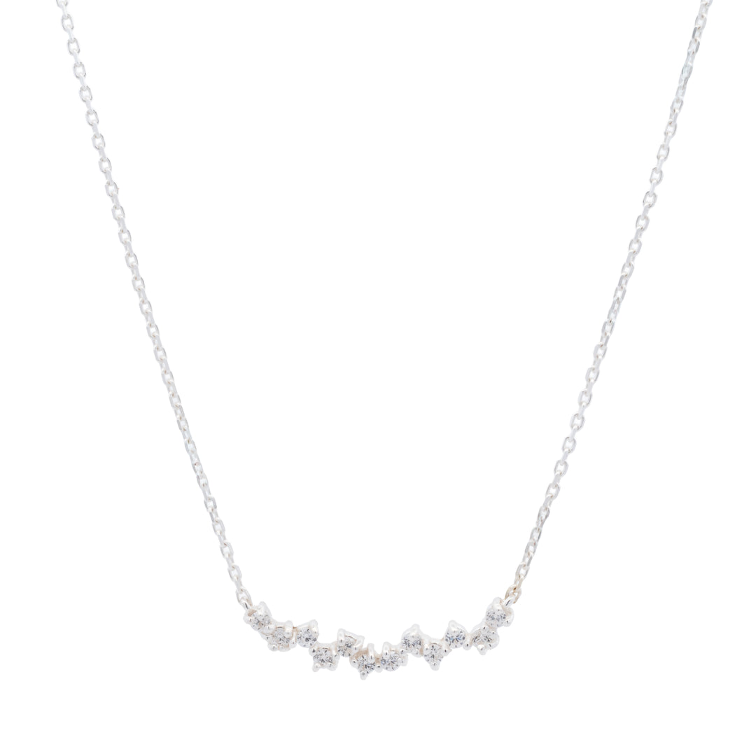 Curved Cluster Necklace