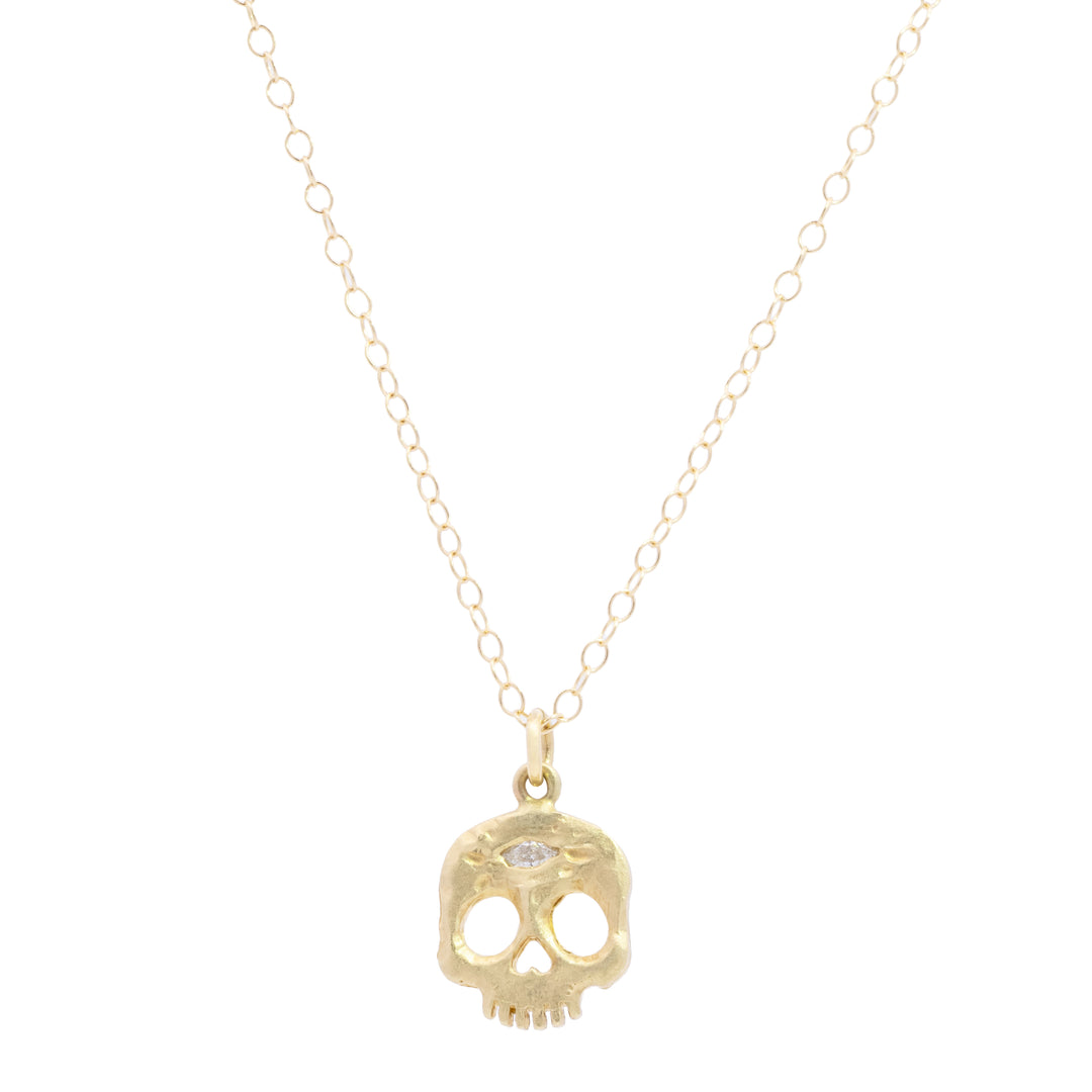 Skull with Third Eye Necklace