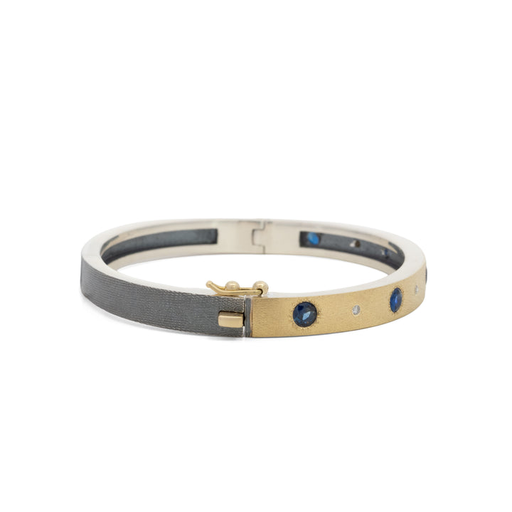 Trunk Show 6mm Melia Blue Sapphire and Diamond Bracelet