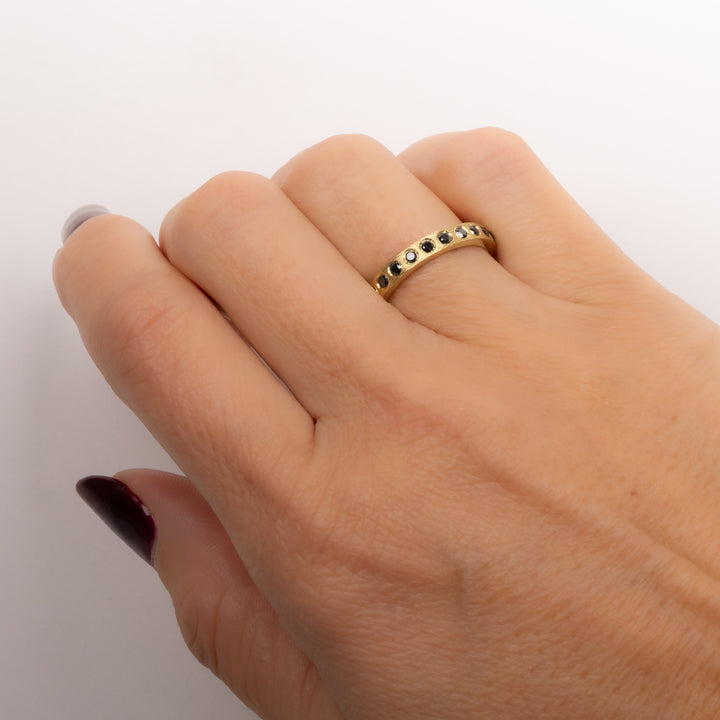 Trunk Show Adam 3 mm Black Diamond Ring