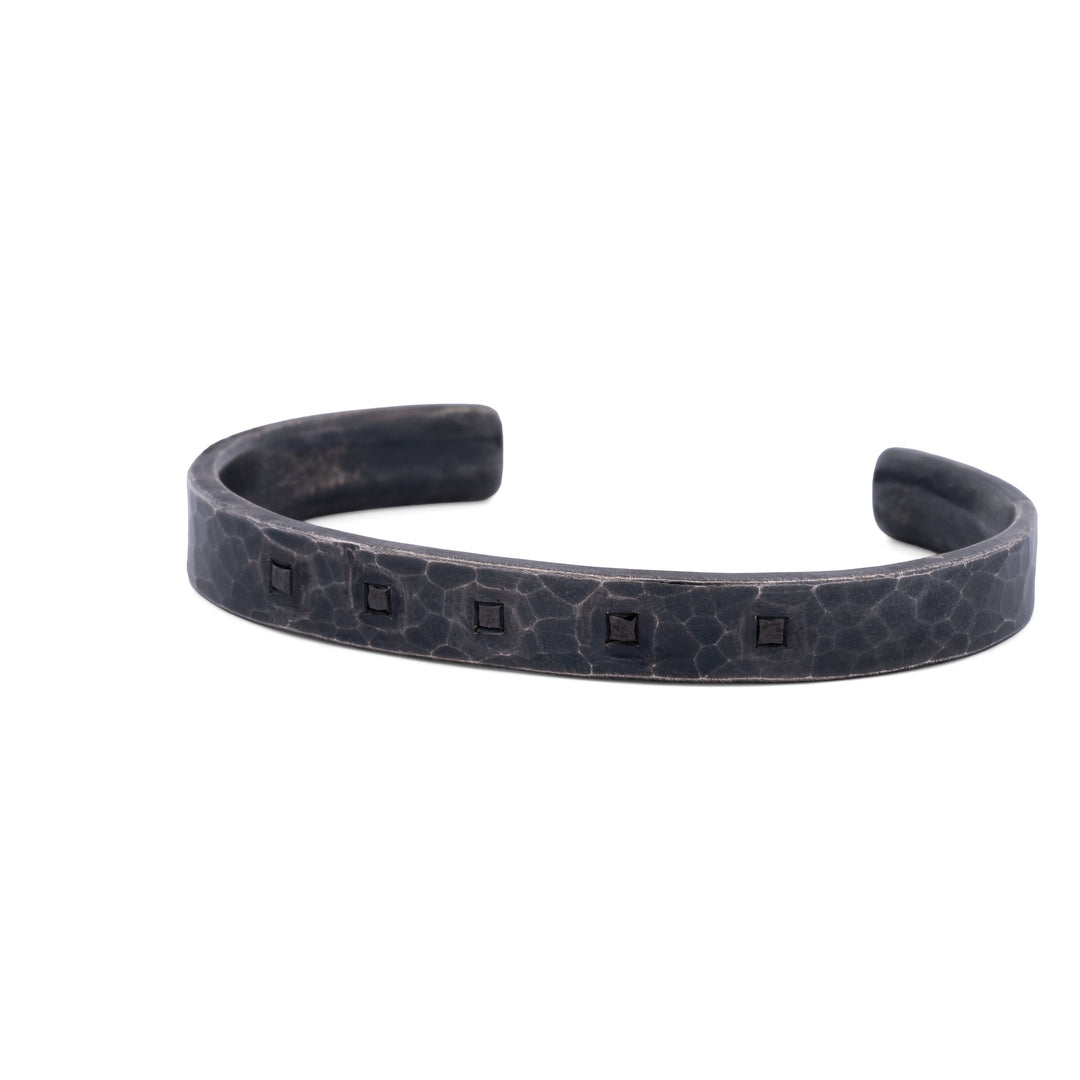 Princess Cut Black Diamond Bracelet