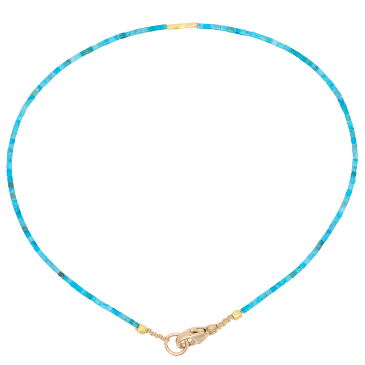 Heishi Turquoise & Gold Bead Bracelet