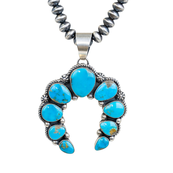Large Turquoise Naja Pendant