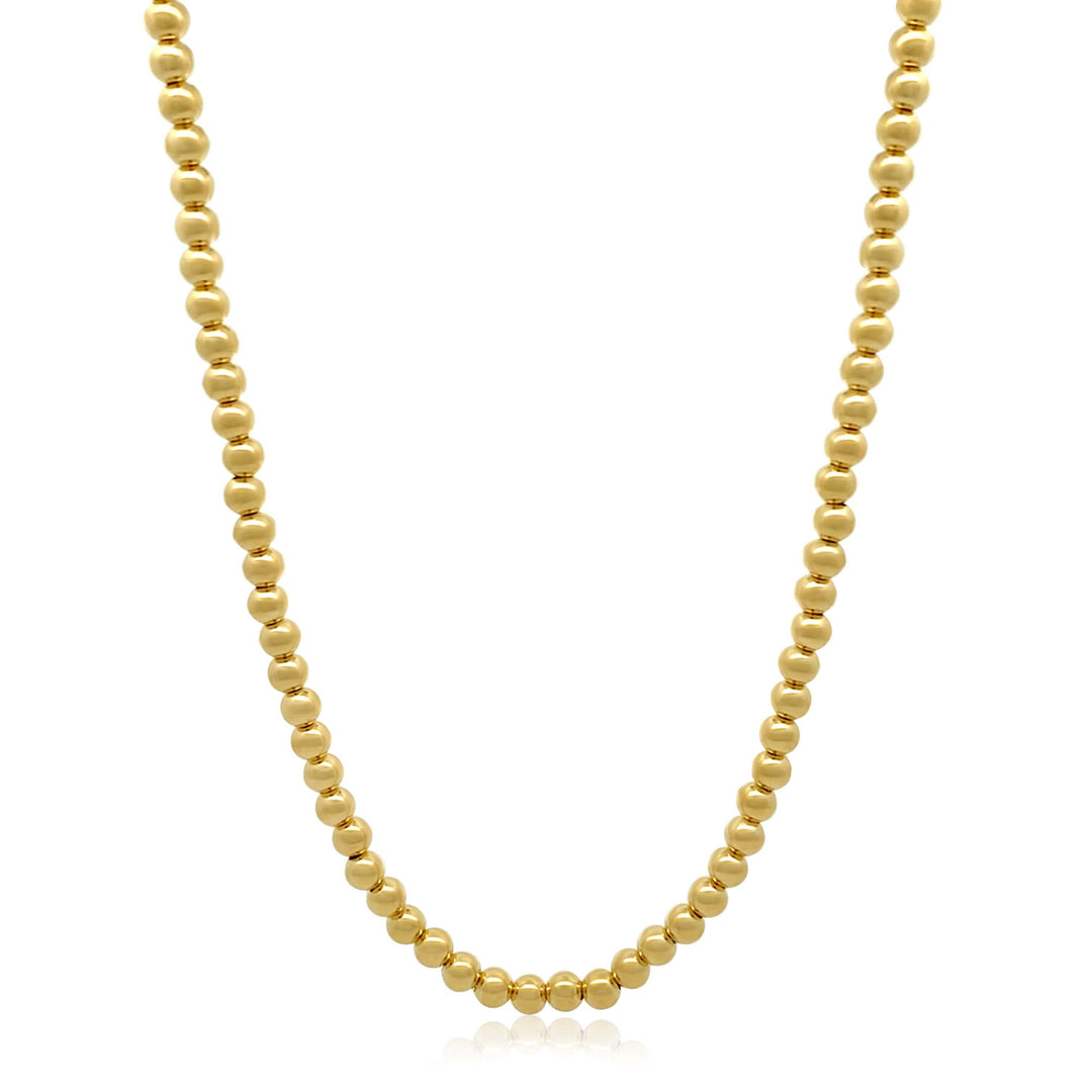 Gold Ball Bead Necklace