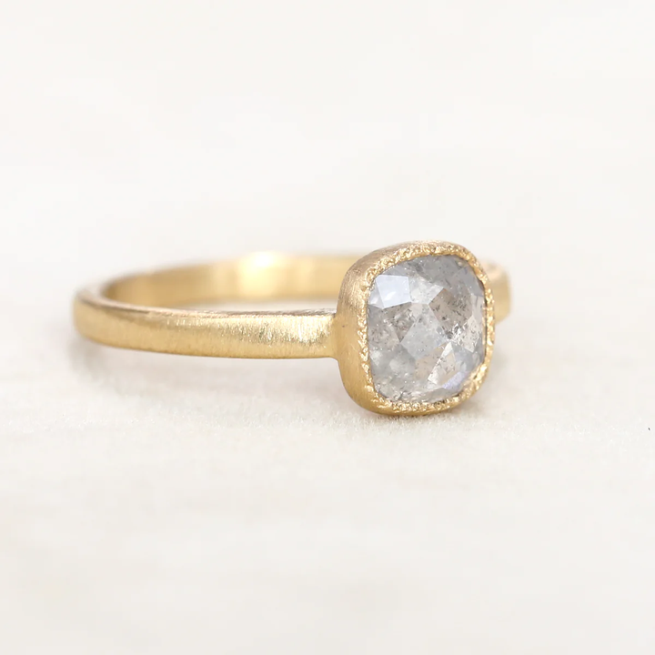 Trunk Show Square Icy Grey Diamond Ring