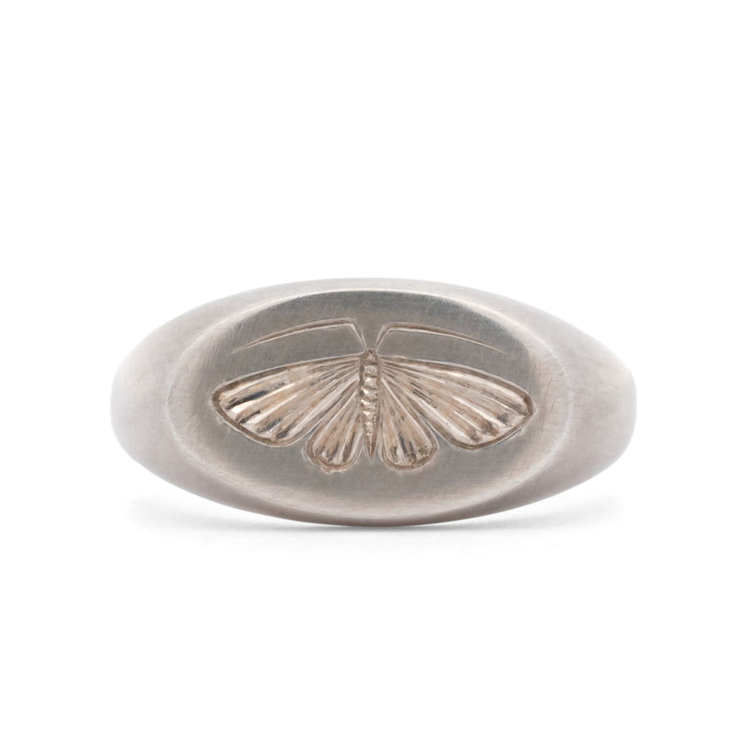 House Moth Signet Ring