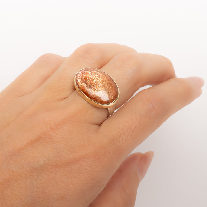Indian Sunstone Ring