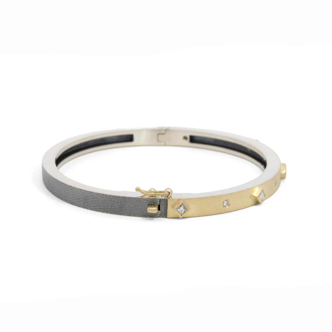 Junia 4 mm Five Princess Diamond Bracelet