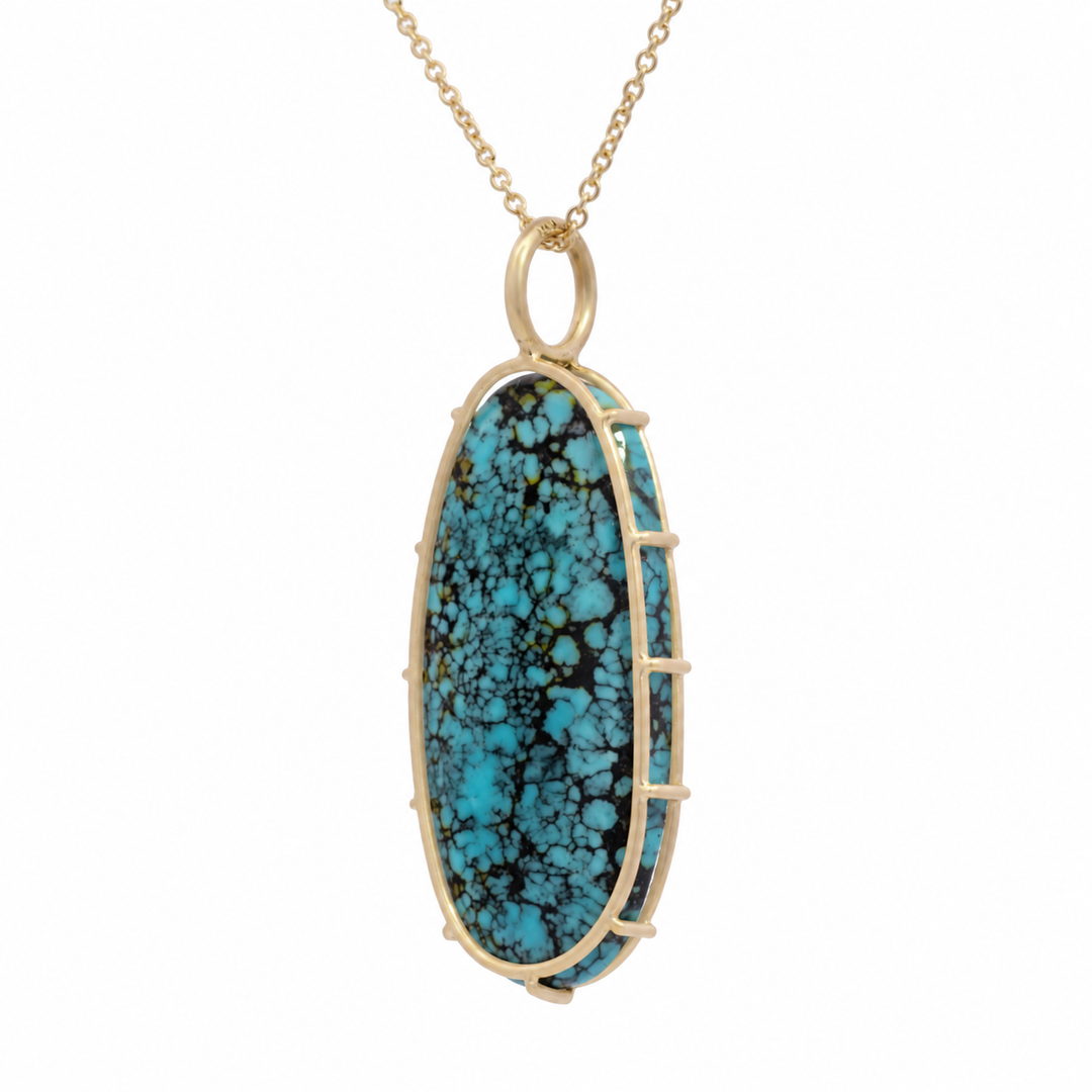 Faceted Turquoise Pendant