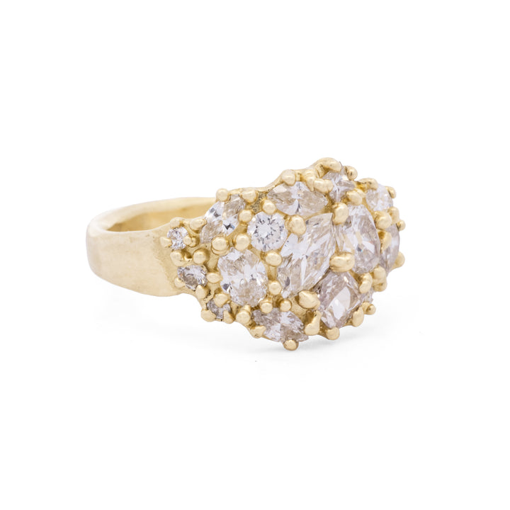 Diamond Cluster Ring