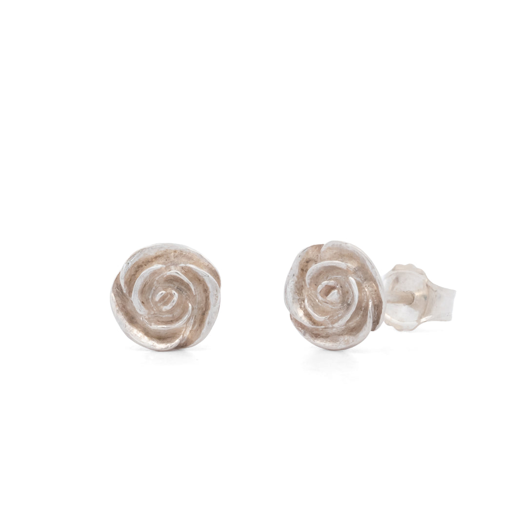 Tiny Rose Post Earrings