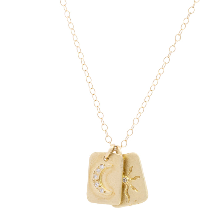 Sun & Moon Dogtag Necklace