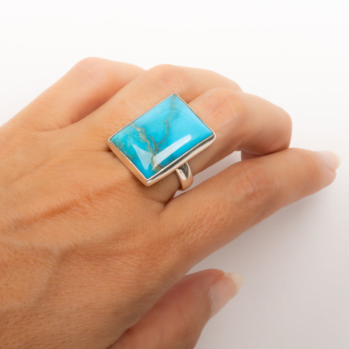 Rectangle Turquoise Ring
