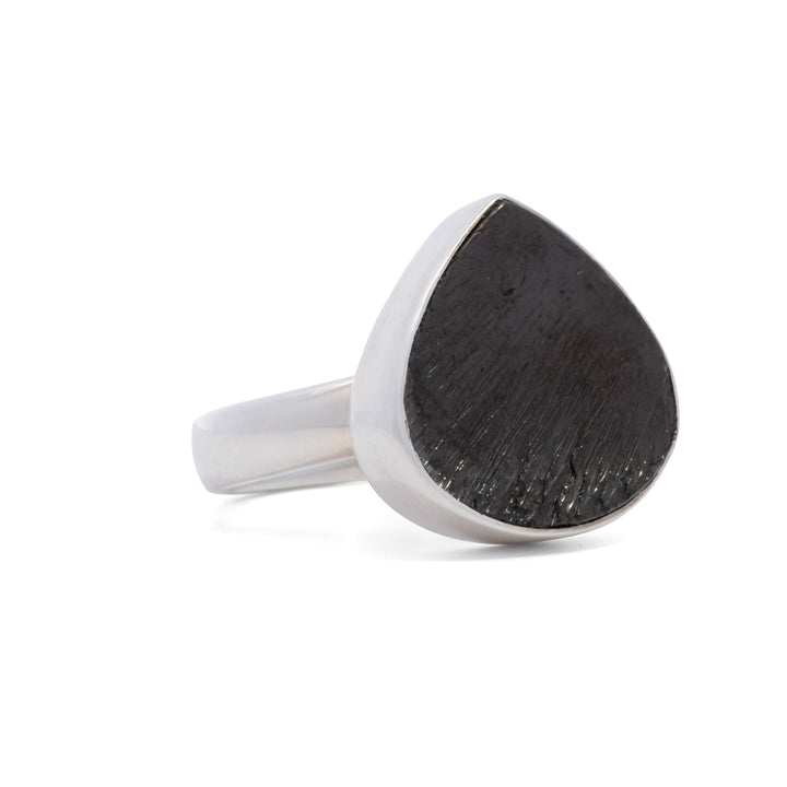 Teardrop Black Sugilite Ring