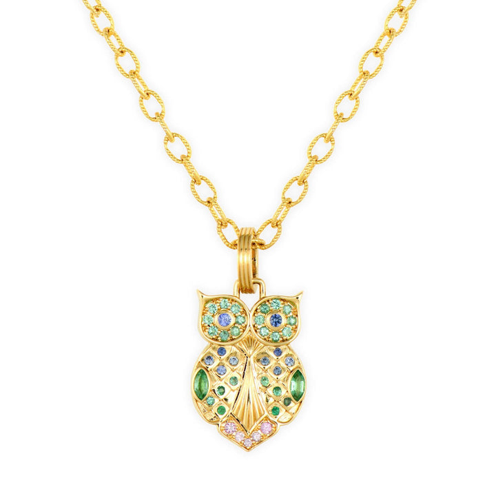 Double Sided Love Owl Pendant