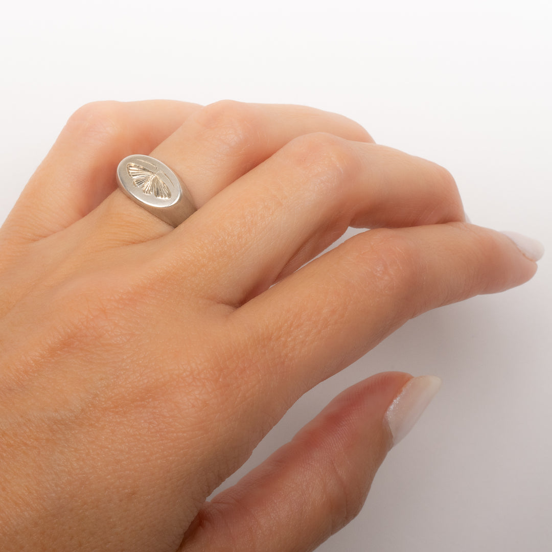House Moth Signet Ring