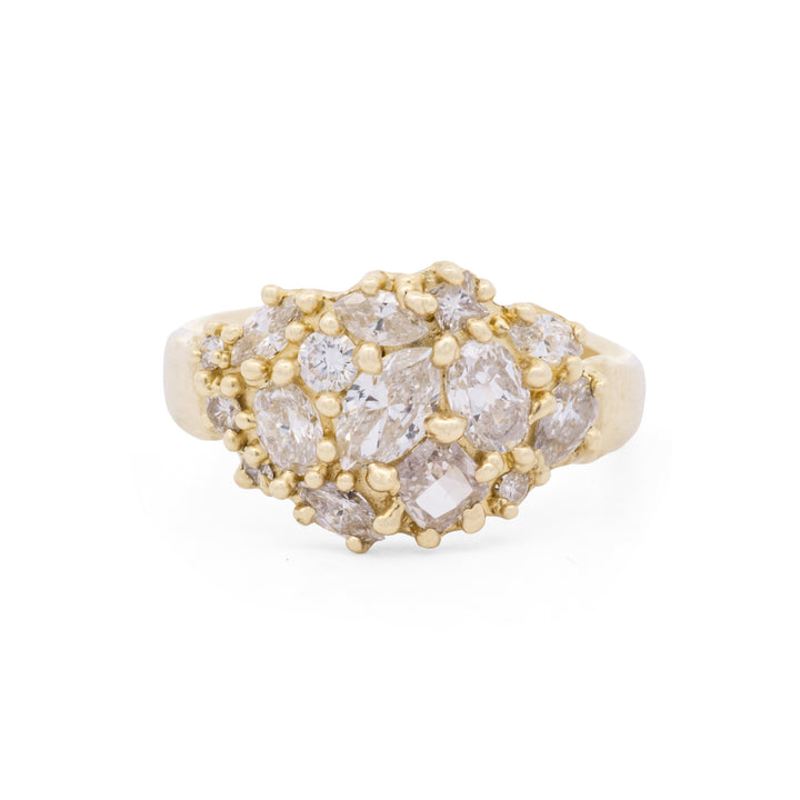 Diamond Cluster Ring
