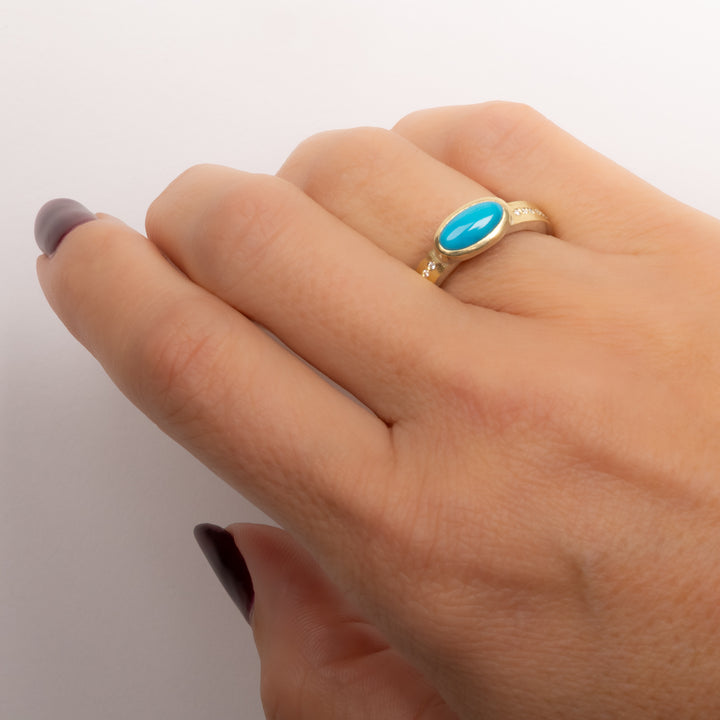 Trunk Show Oval Bezel Turquoise Ring