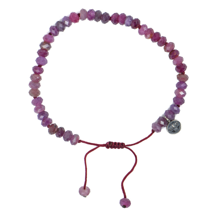 6mm Faceted Ruby Bracelet