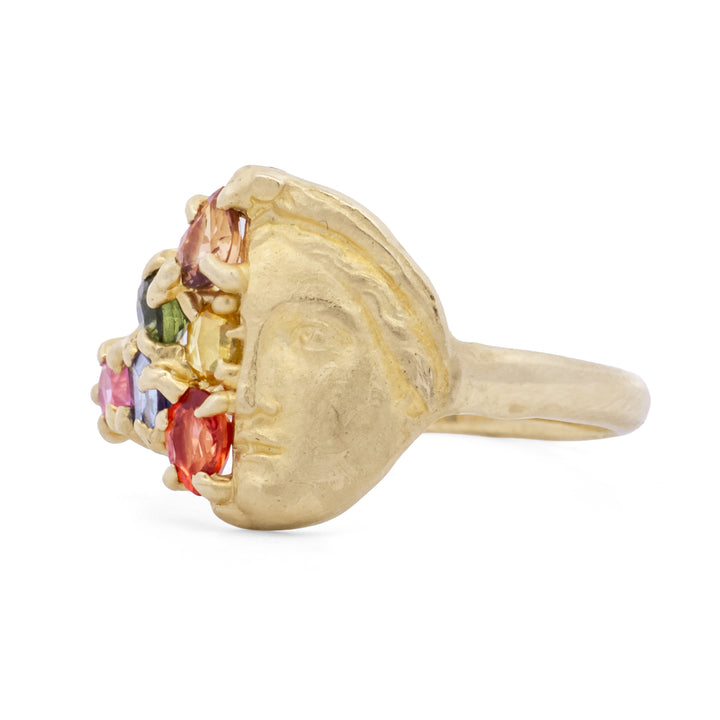 Multicolored Sapphire Sybil Ring