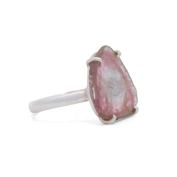 Prong Set Watermelon Tourmaline Ring