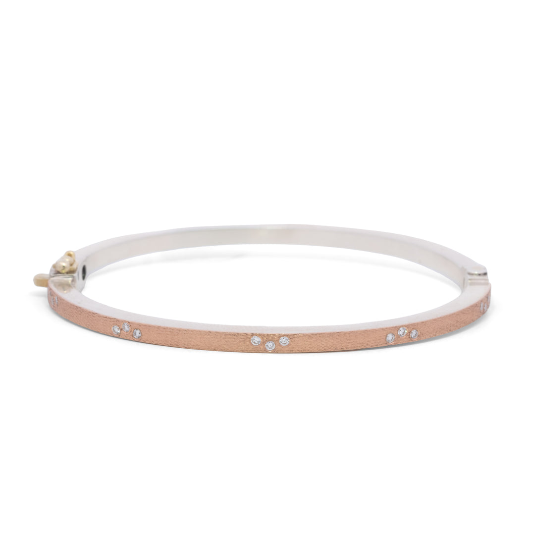 Trunk Show 2.5 mm Maru Lux Rose Gold & Silver Bracelet