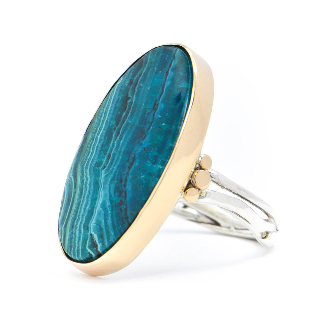 Oval Chrysocolla Ring