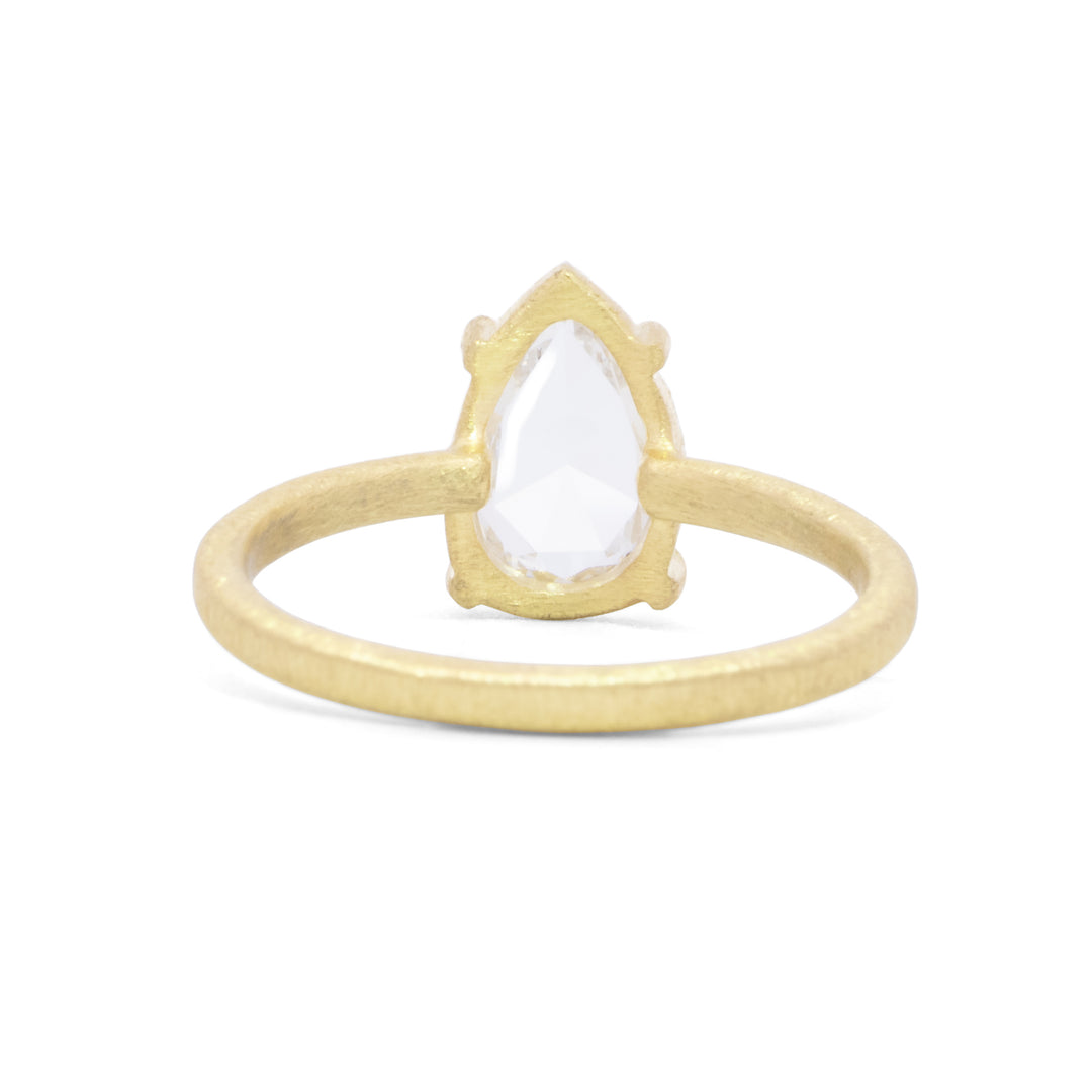 Lab Created Pear Diamond Ring