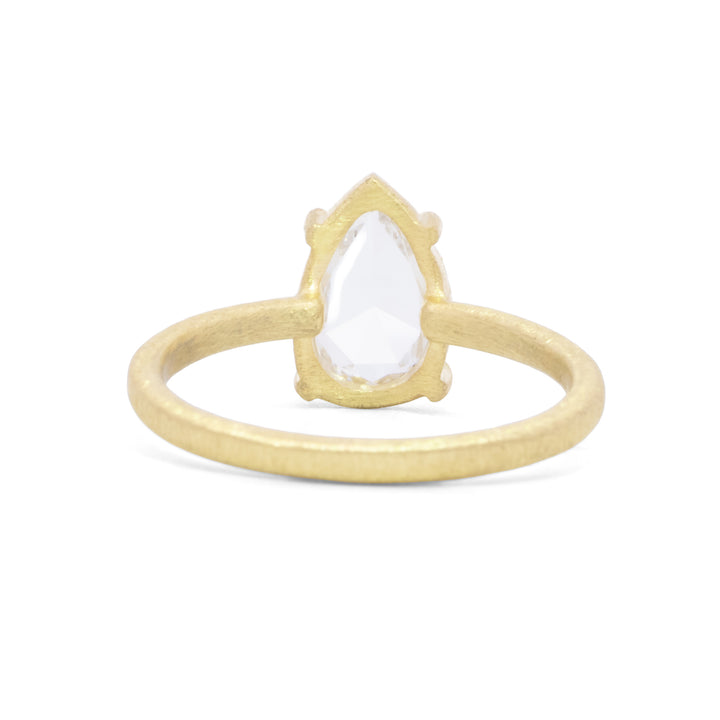 Lab Created Pear Diamond Ring