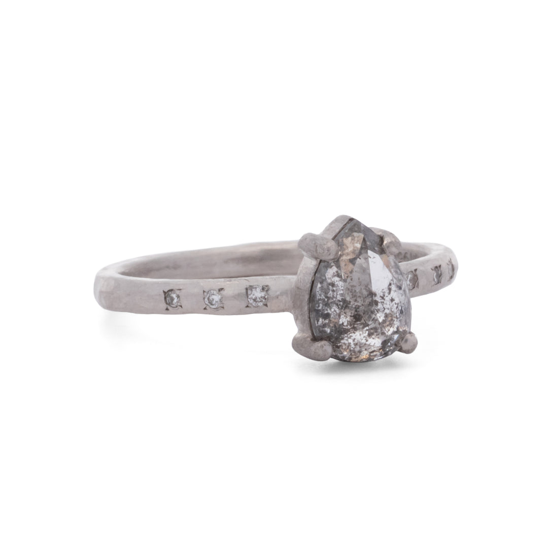 Salt & Pepper Diamond Ring