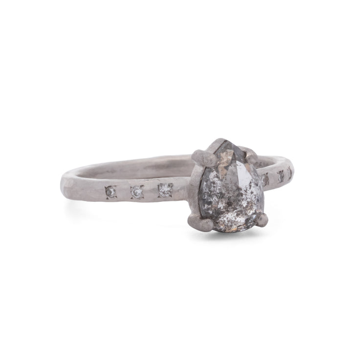 Salt & Pepper Diamond Ring