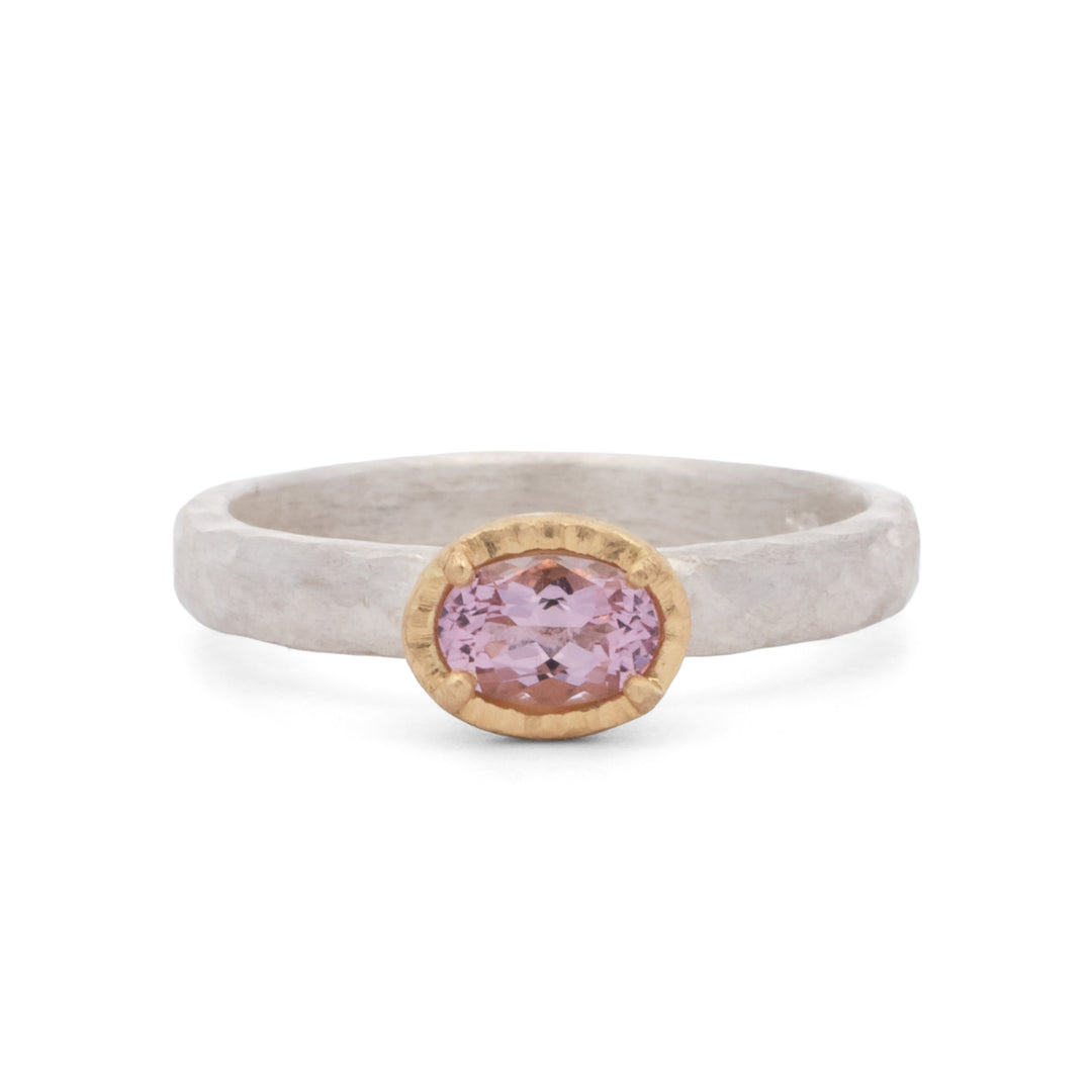 Petite Oval Morganite Ring
