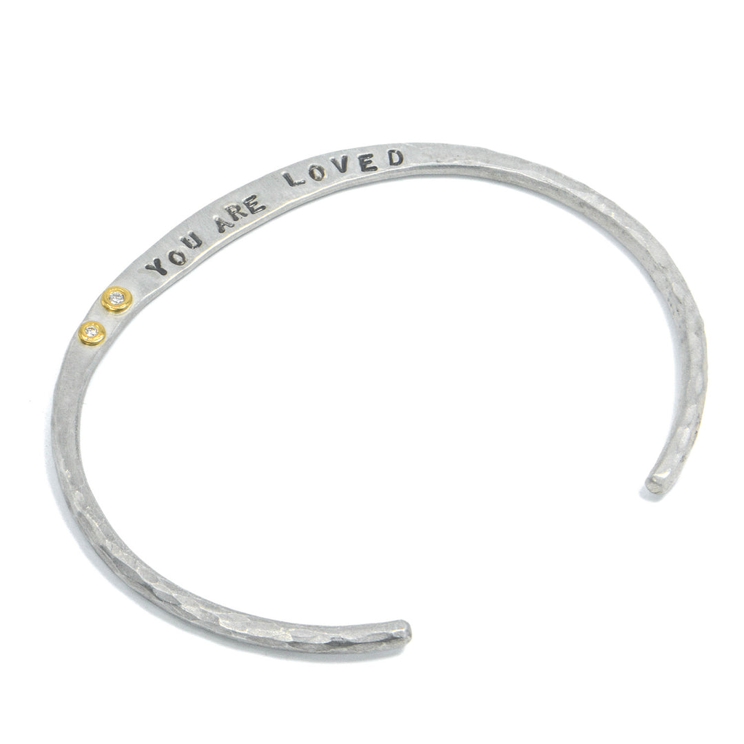"You Are Loved" Crescent Cuff